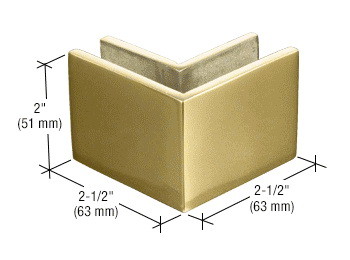 CRL 2 1/2 x 2 Outside Corner Mall Front Clamp