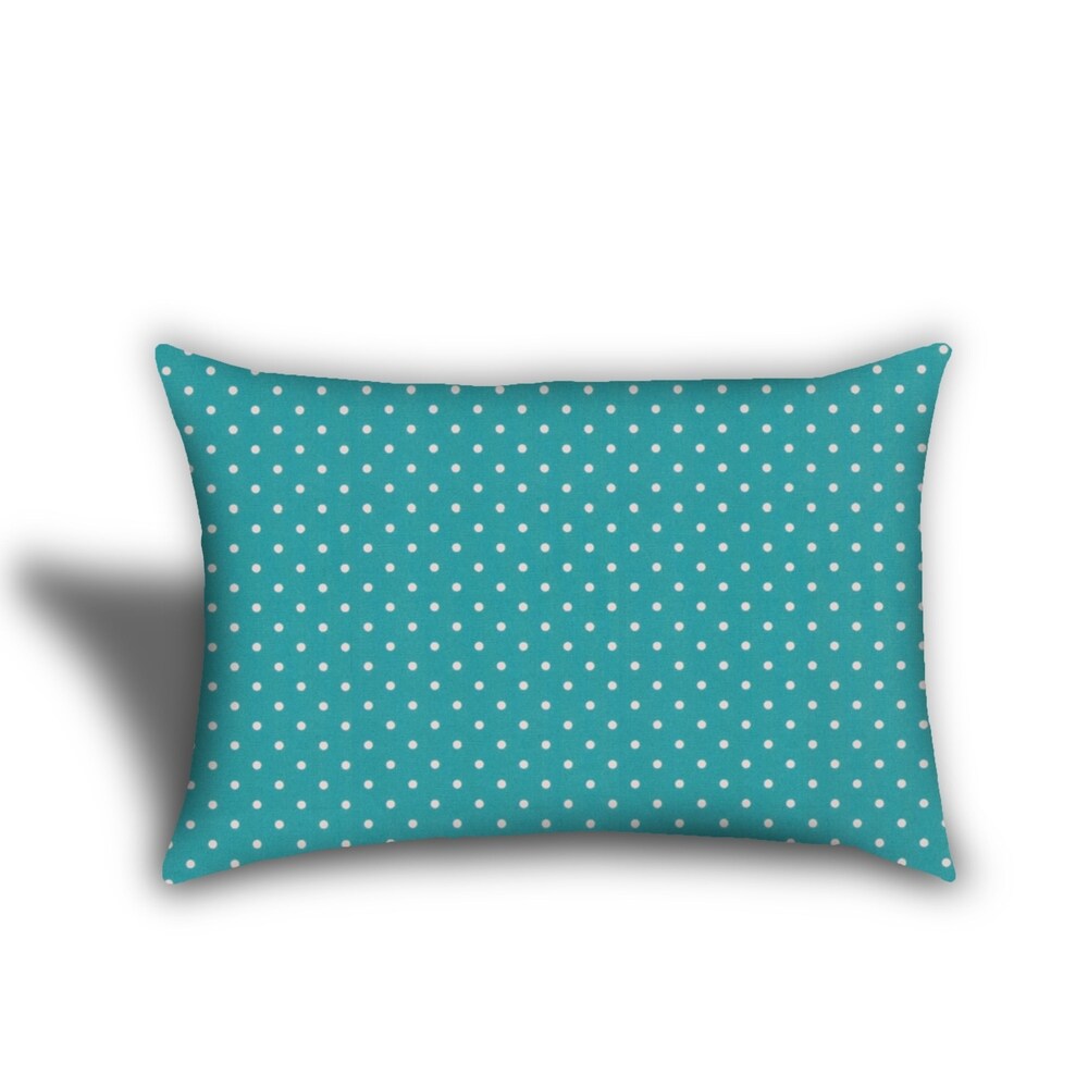 Turquoise Waters Indoor/Outdoor  Zippered Pillow Cover  Set of 2 Large   1 Lumbar  Blue  Seafoam  Aqua