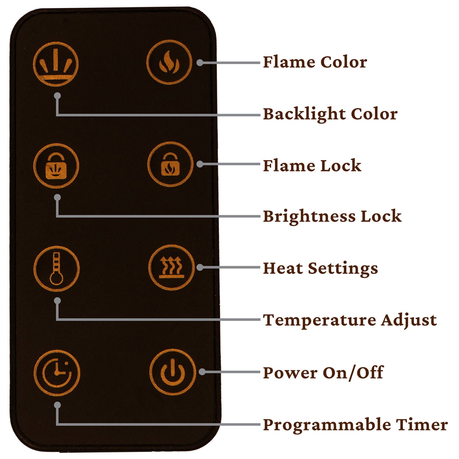 Cambridge 19 In. Vertical Electric Wall Mounted Fireplace Heater with Multicolor Flame and Driftwood Log Display, Adjustable Heat, Remote - CAM19VWMEF-2WHT