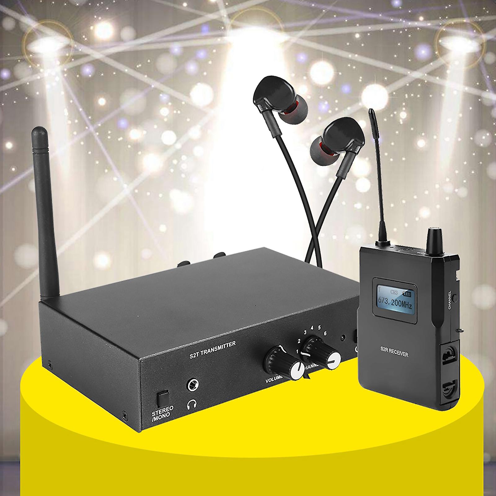 For Anleon S2 Uhf Stereo Wireless Monitor System In Ear System 670-680mhz 100-240v (us Plug)