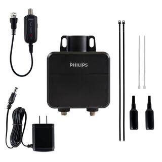 Philips Universal Outdoor HDTV Antenna Amplifier VHF UHF 1080P 4K Digital Signal Booster SDV9320N27