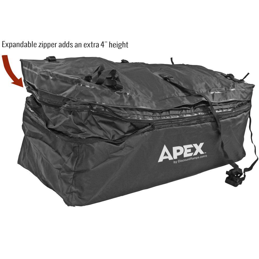 Apex 48 in. Waterproof Hitch Cargo Carrier Rack Bag with Expandable Height CSBG-48