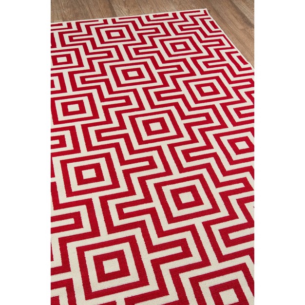 Baja Pike Area Rug Red Momeni