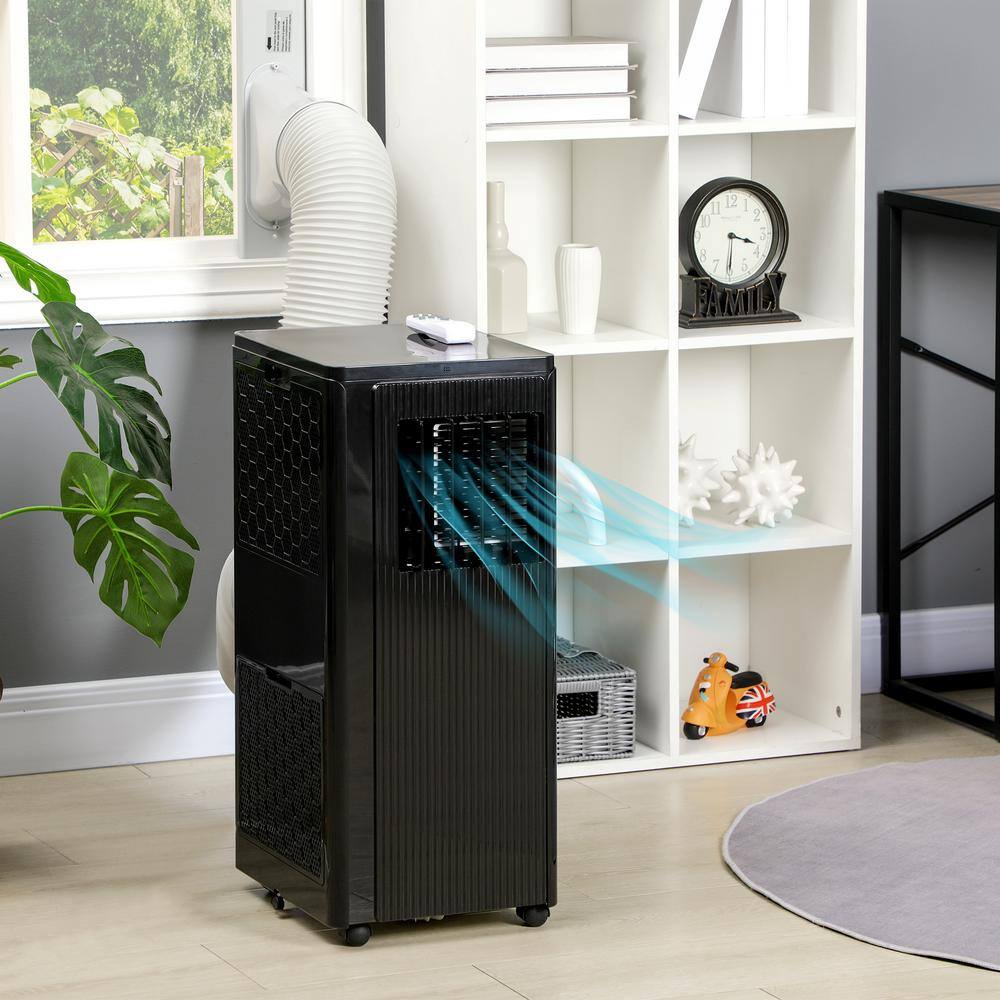 HOMCOM 8000 (DOE) BTU Portable Air Conditioner in Black 823-046V80BK