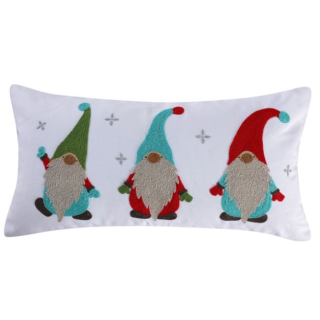 Let It Snow Holiday Decorative Pillow White Levtex Home