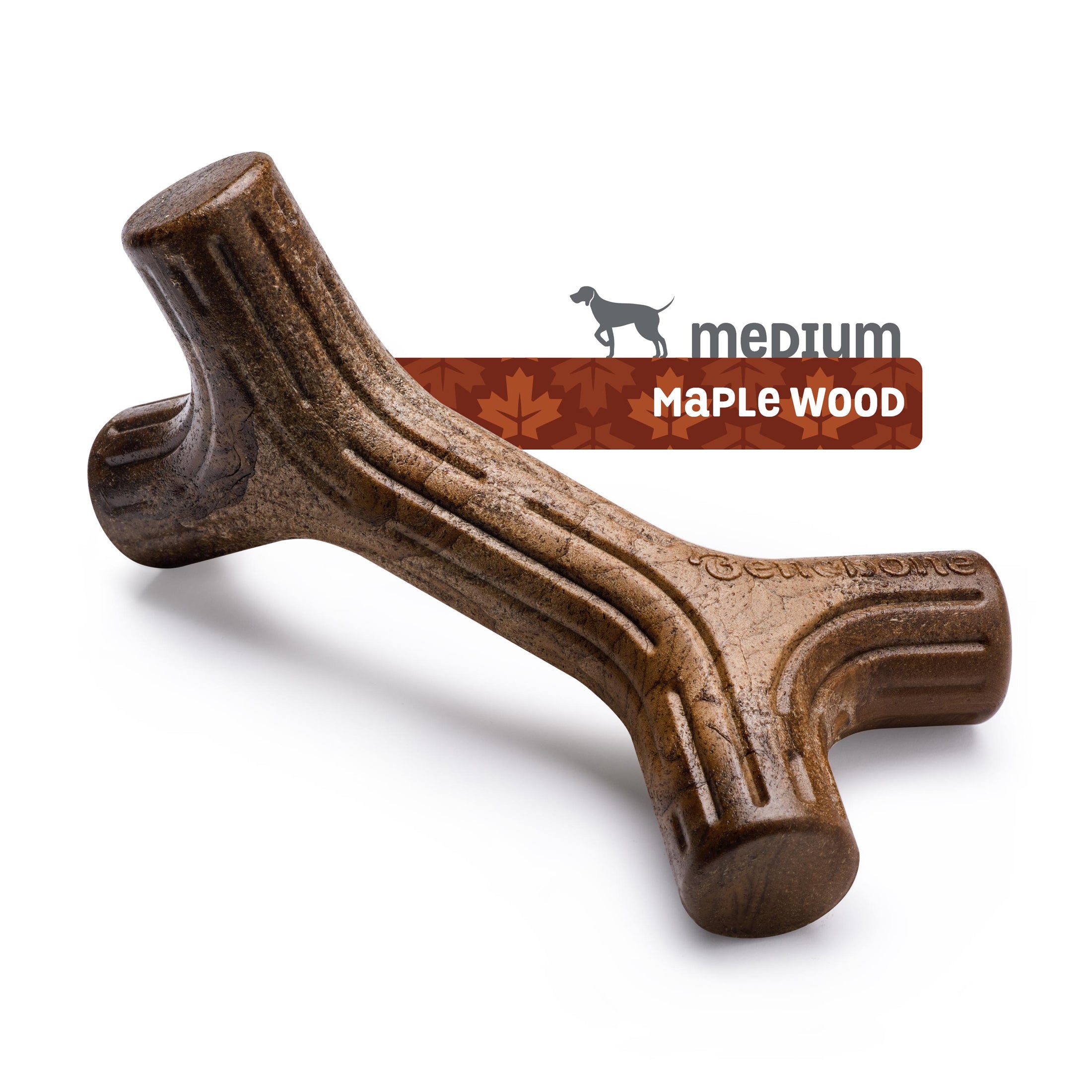 Benebone Maplestick Durable Dog Chew Toy， Medium