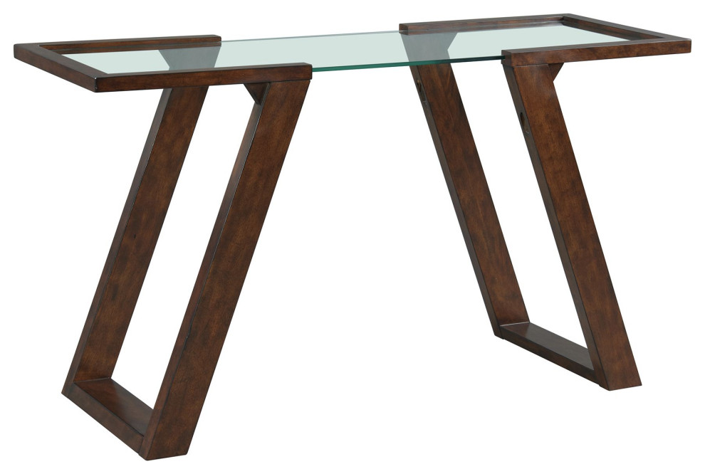 Kieran Rectangular Sofa Table  Brown Espresso   Transitional   Console Tables   by Picket House  Houzz