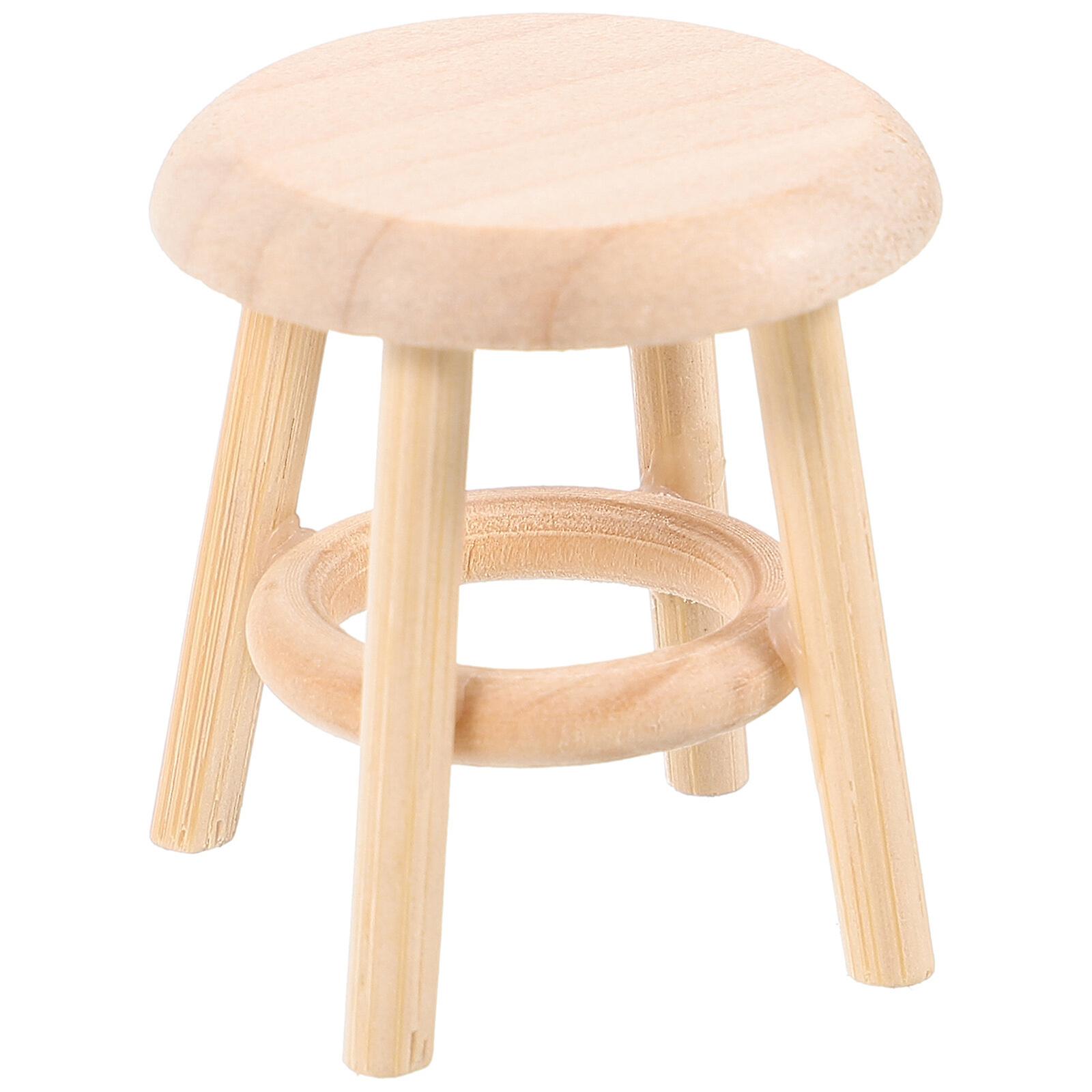 Mini House Furniture Mini Round Stool Miniature Stool Mini Furniture Miniature Furniture Ornament