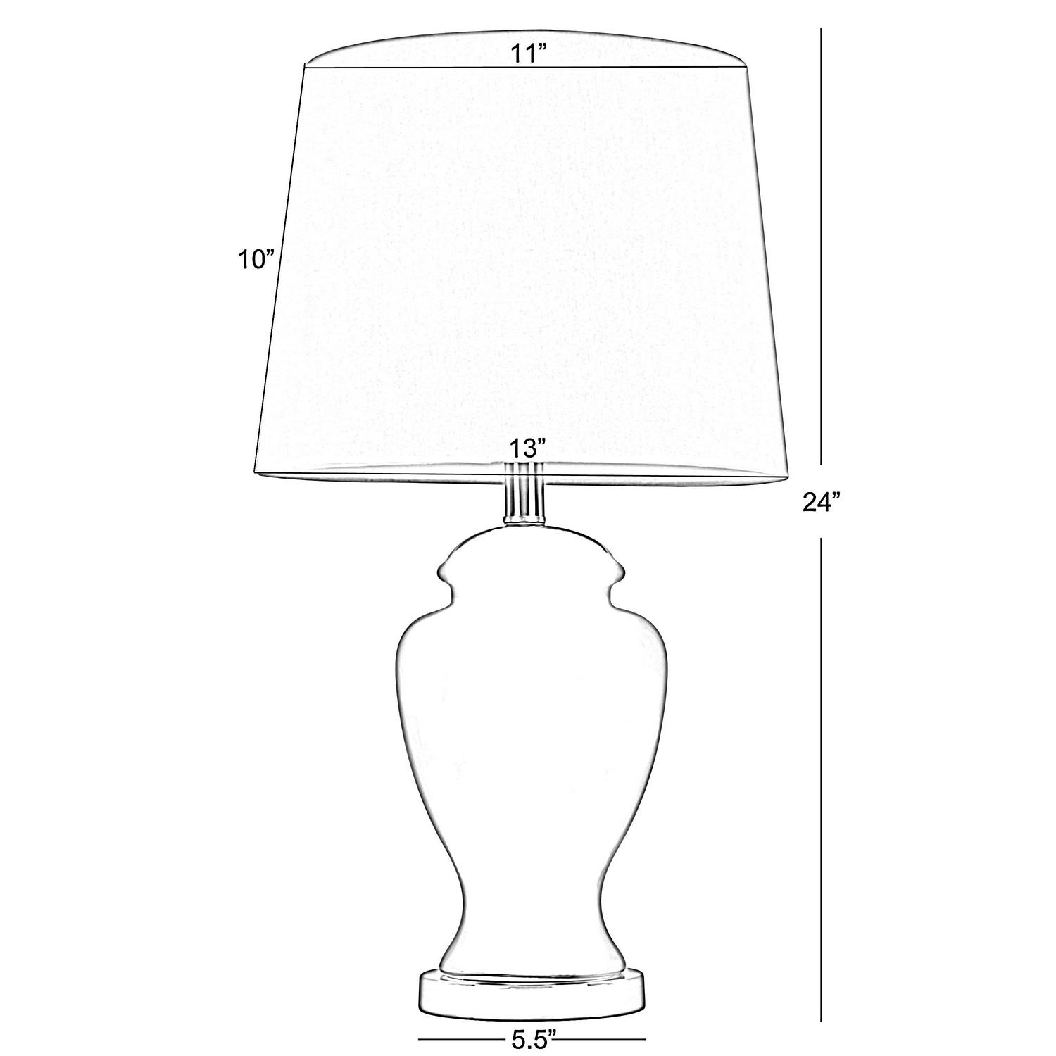 DA(C)cor Therapy Modern Ceramic Table Lamp， Multiple Finishes