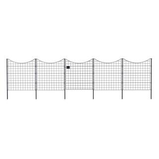 Zippity Outdoor Products 3 ft. W x 3.25 ft. H Black Metal Zippity Gate with 4-Fence Panels WF29014