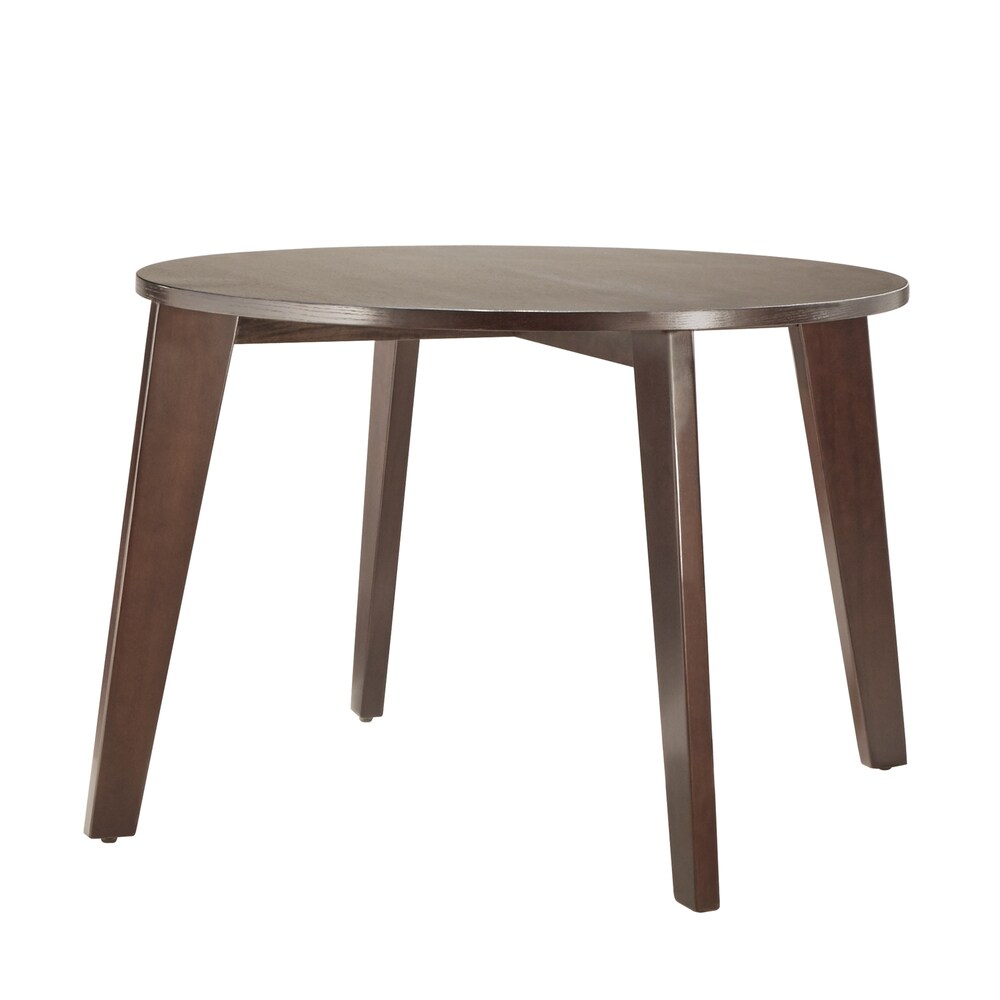 Sasha 5 pc. Round Brown Dining Set w/ Angled Legs by iNSPIRE Q Modern