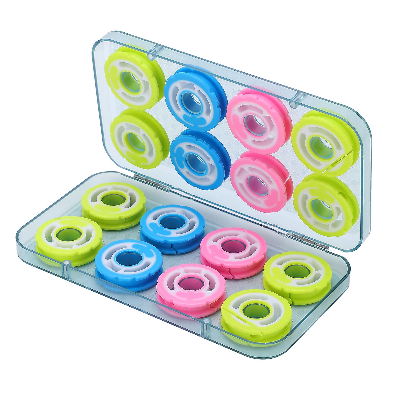 Silicone Main Spool Box With 16 Shafts Double Groove Fishing Line Storage Holders