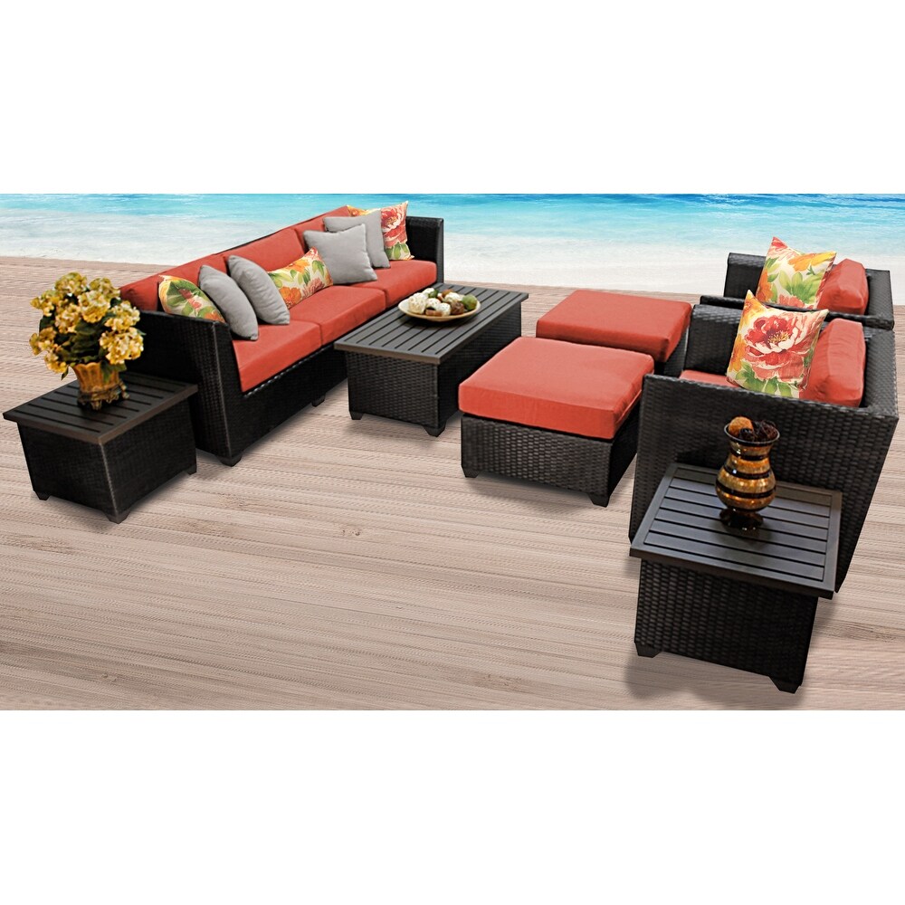 Barbados 10 piece Outdoor Wicker Patio Furniture Set