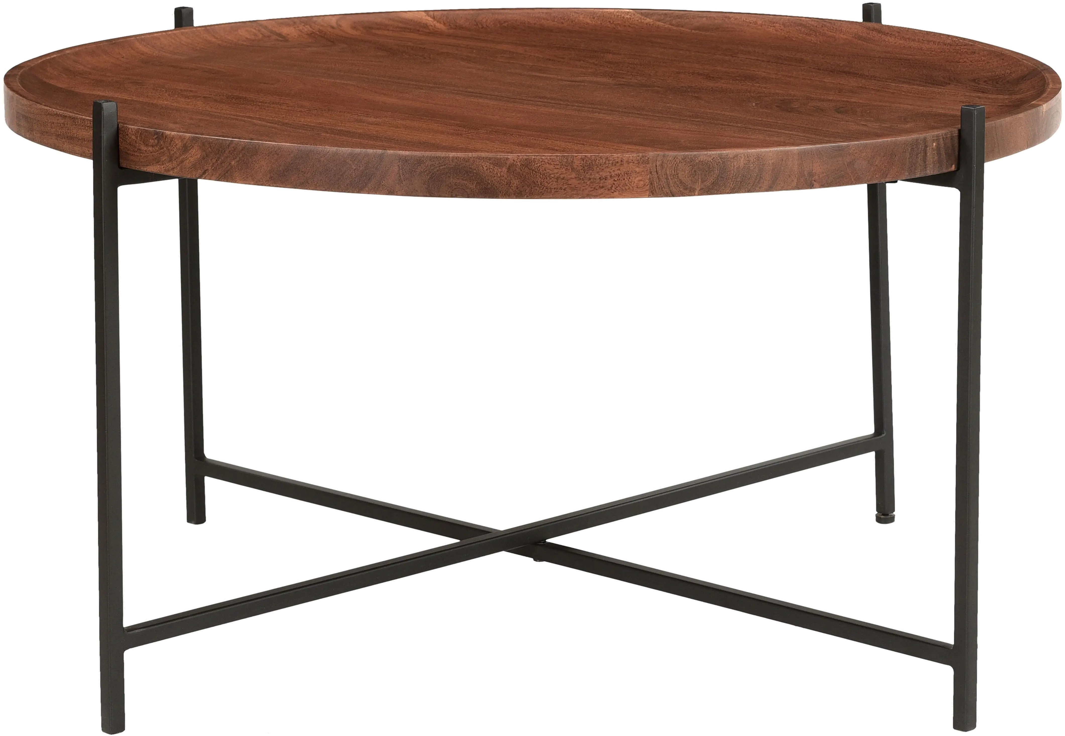 Huntly Round Brown Coffee Table