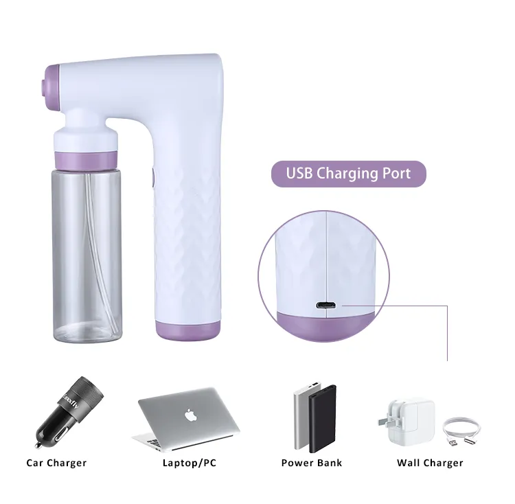 2021 New Best Sell Cordless Mini Disinfecting Fogging Alcohol Gun Wireless Disinfection Nano Sprayer