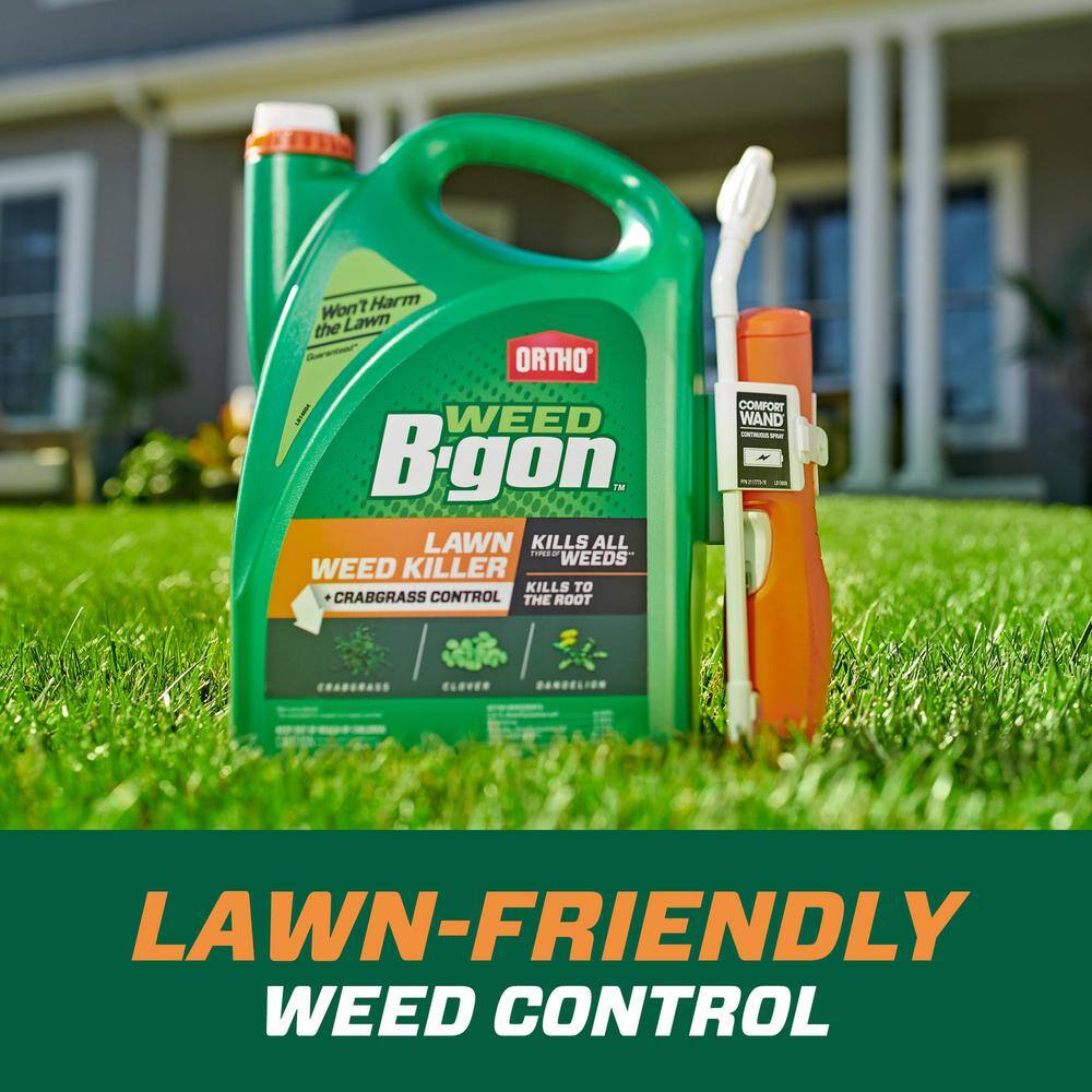 Ortho Weed B-gon 1.33 gal. Lawn Weed Killer Ready-To-Use plus Crabgrass Control with Comfort Wand 042461005