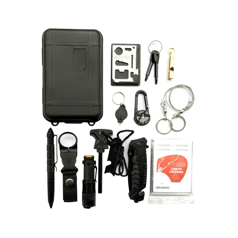 Outdoor survival tool emergency survival kit camping hiking survival kit