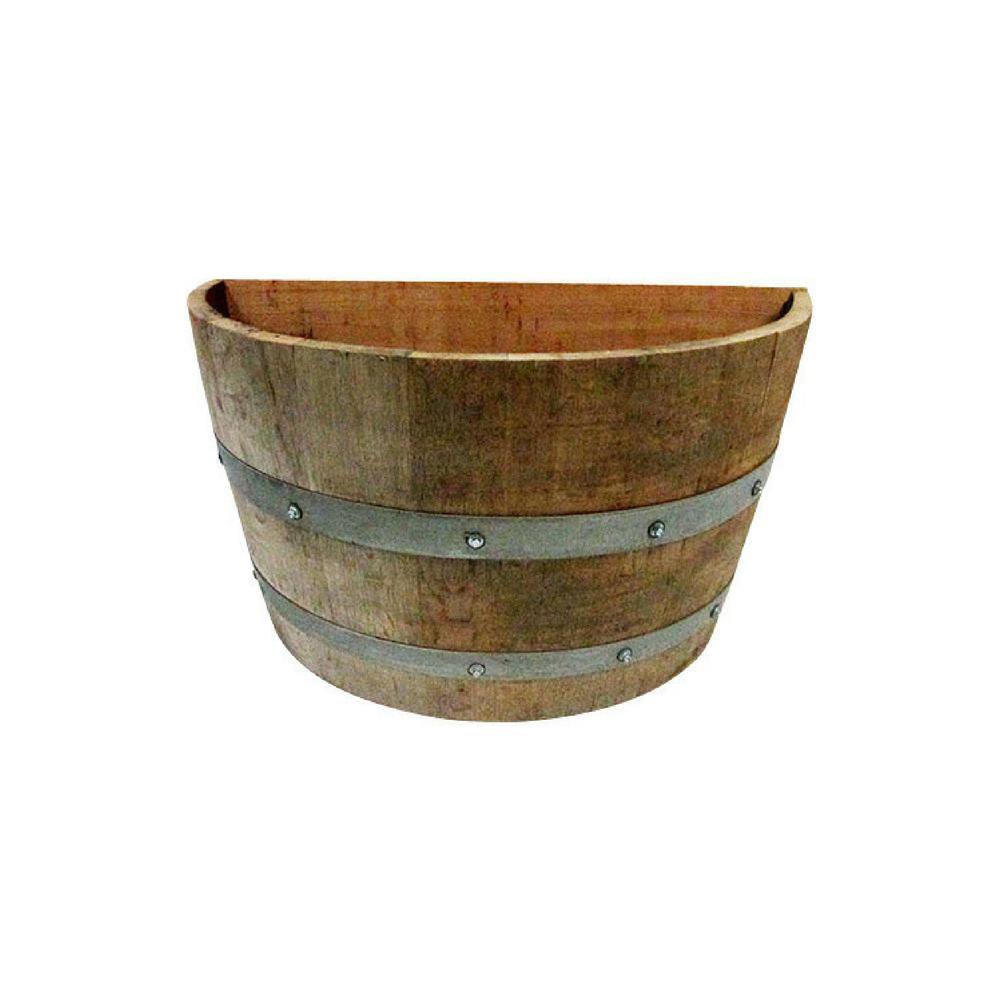 MGP 26 in. Dia x 14 in. H Wood Wine Barrel QBP-26