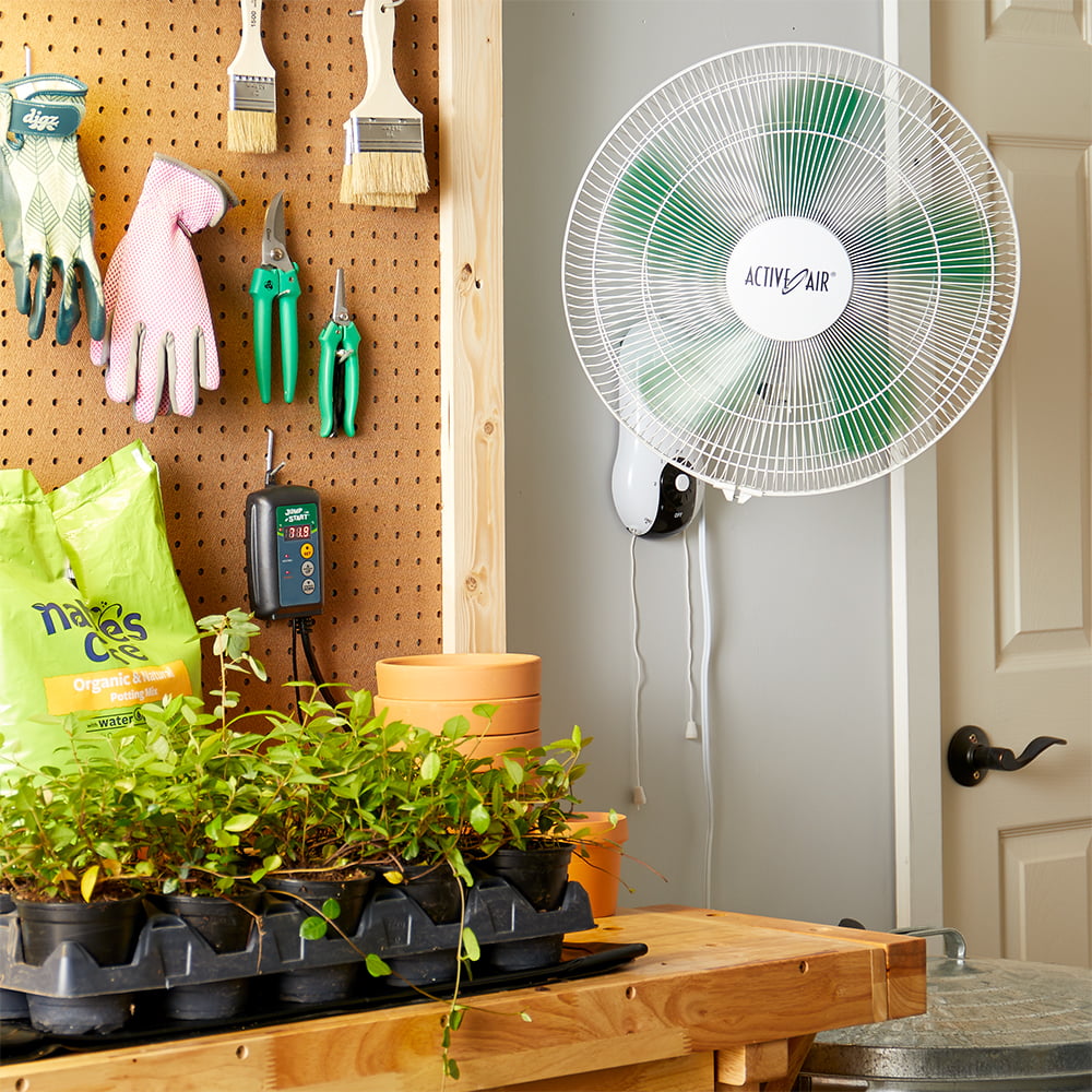 Active Air ACF16 16 Inch 3-Speed Mountable Oscillating Hydroponic Grow Fan