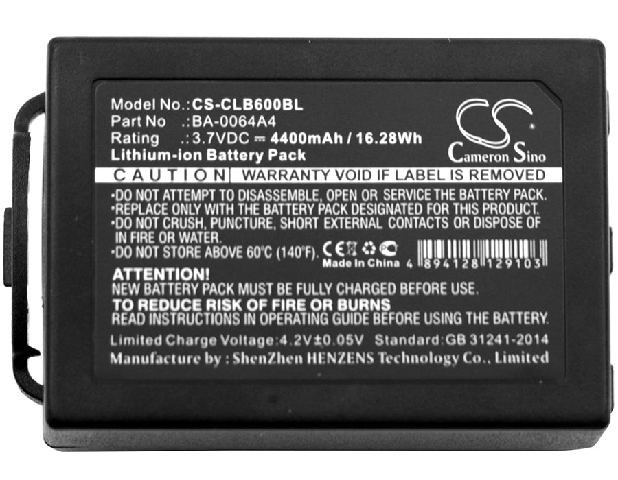 Cipherlab CP60 CP60G Replacement Battery BatteryClerkcom Barcode