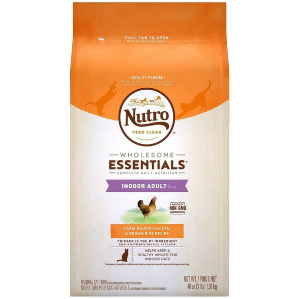 Nutro Indoor Adult Chicken and Brown Rice Recipe for Cats