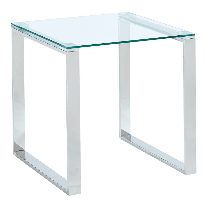 Inspire 501408CH Zevon Accent Table in Silver