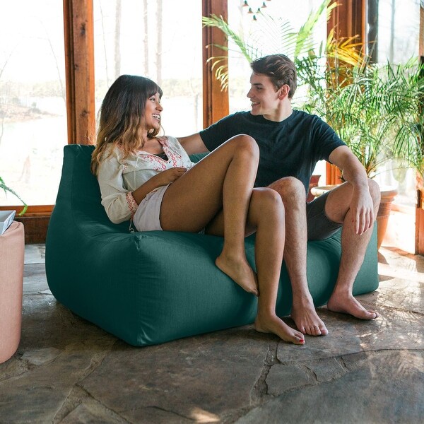 Jaxx Lavista Outdoor Bean Bag Loveseat / Modern Patio Sofa