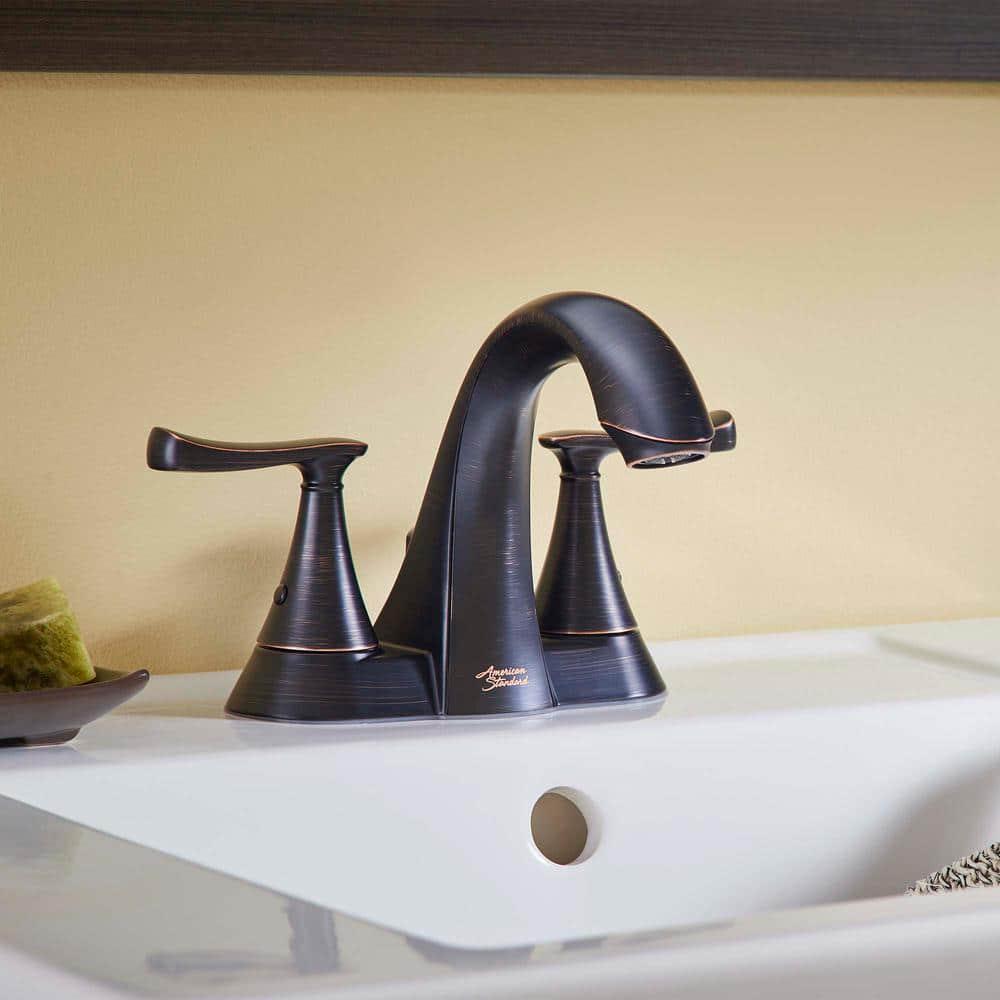 American Standard Chatfield 4 in Centerset 2Handle Bathroom Faucet in Legacy Bronze