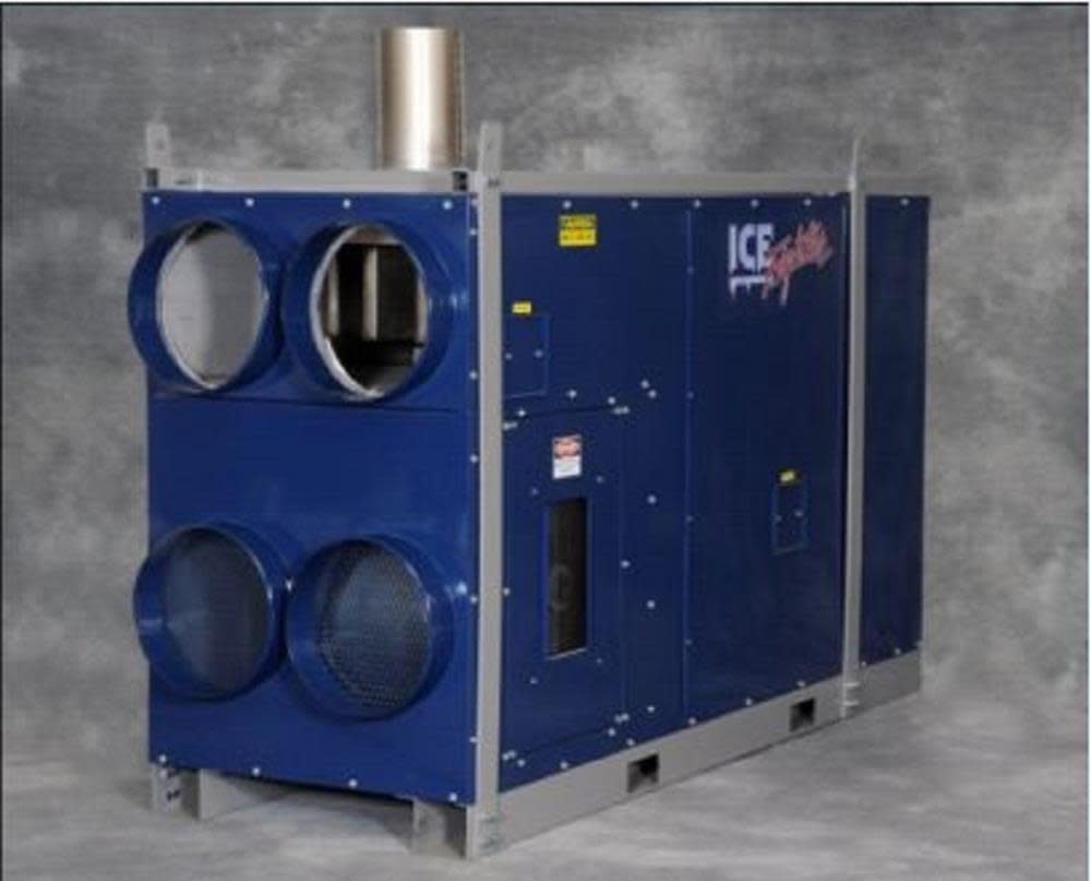 700，000 ; 1，500，000 BTU/h Indirect Fired Heater IHS Series with Standard Air Return， Oil ;