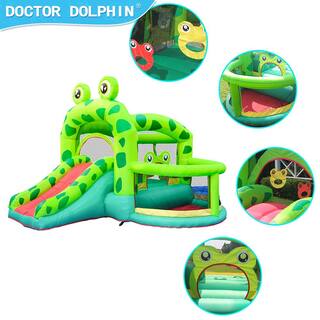 Oxford Fabric 420D Plus 840D Frog Inflatable Castle Bounce House Slide And Jumping with 350-Watt Blower HP-OF-F