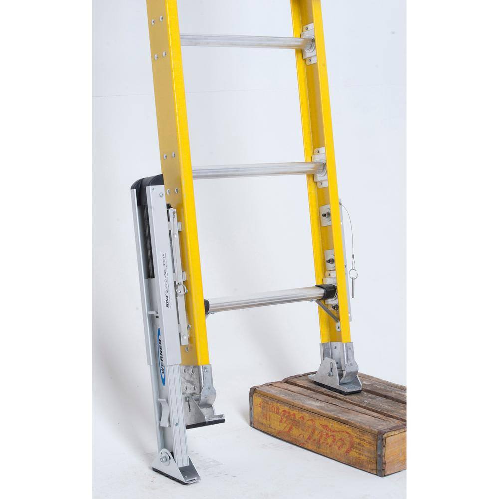 Werner 28 ft. Fiberglass D-Rung Extension Ladder with 375 lbs. Load Capacity Type IAA Duty Rating D7128-2