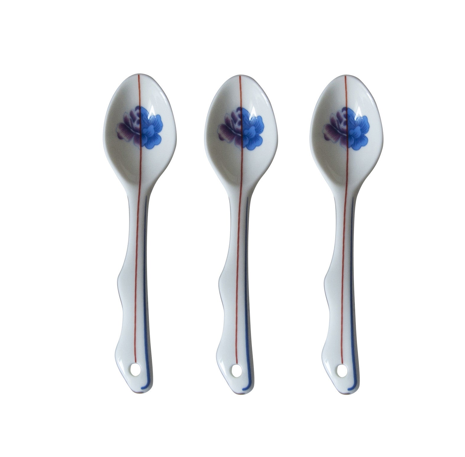 Hybrid Armilla Set of 3 Porcelain Spoons