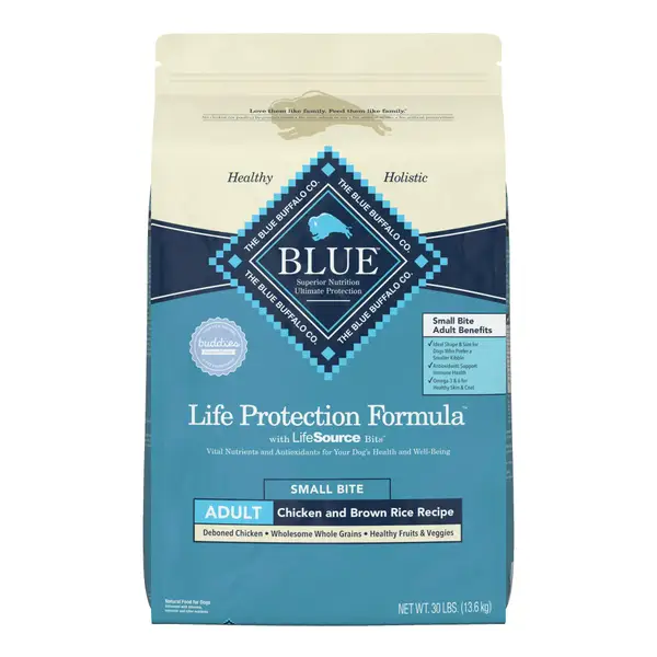 Blue Buffalo Life Protection 30 lb Chicken and Brown Rice Adult Small Bite Dry Dog Food