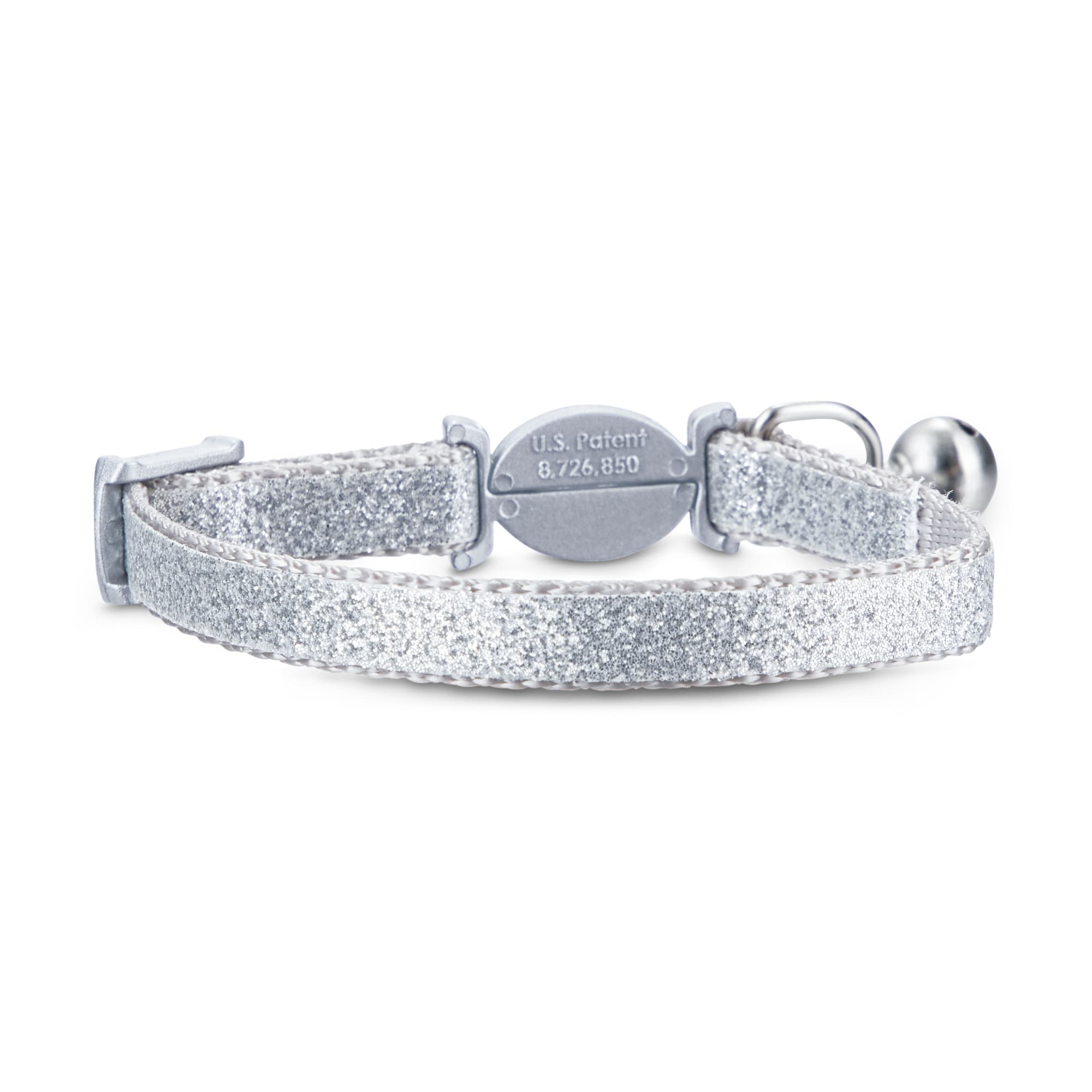 YOULY Silver Sparkle Breakaway Kitten Collar