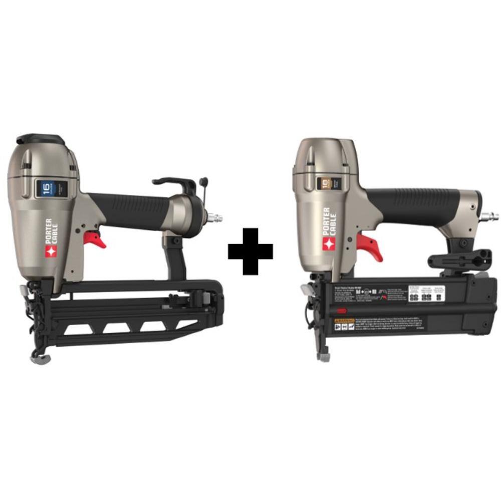 Porter-Cable Pneumatic 16-Gauge 2-12 in. Nailer Kit and Pneumatic 18-Gauge Brad Nailer Kit FN250CBN200C