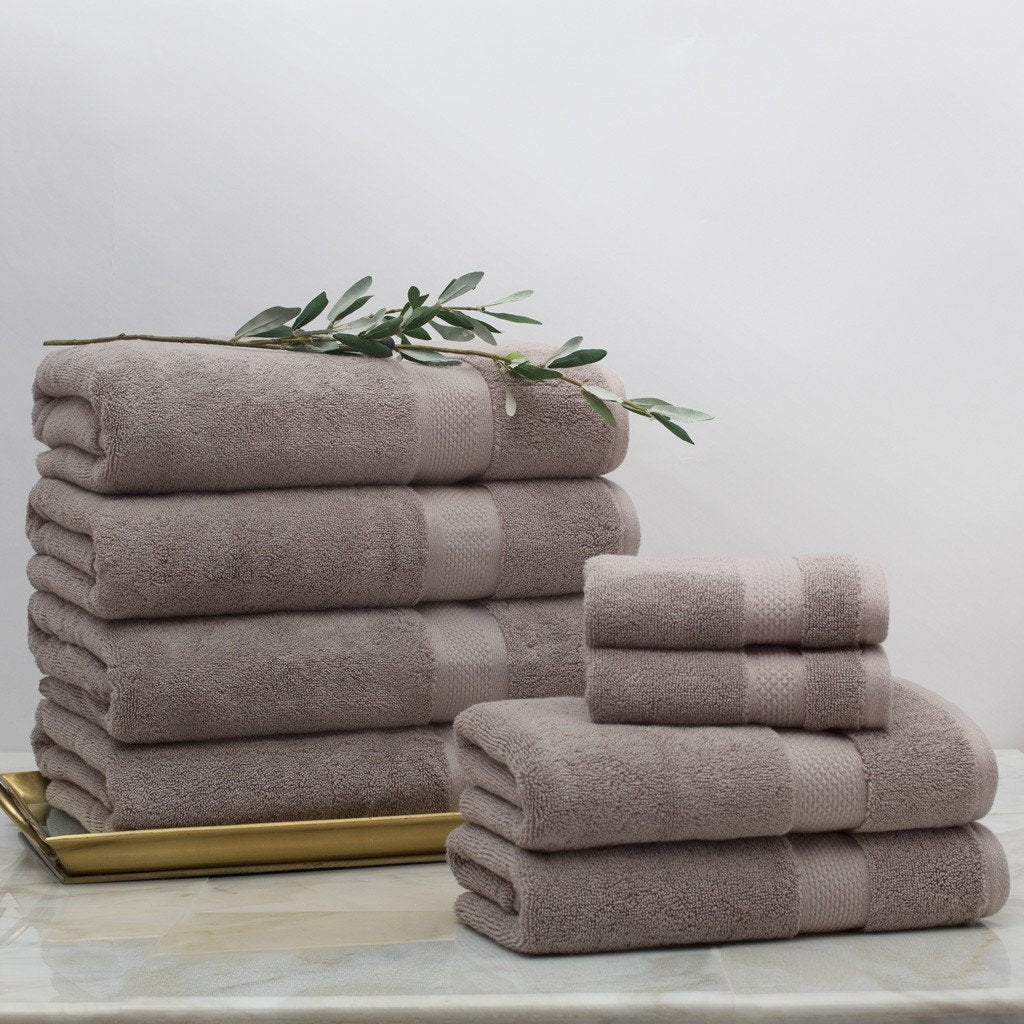 Classic Taupe Towel Spa Bundle (2 Wash + 2 Hand + 4 Bath Towels)