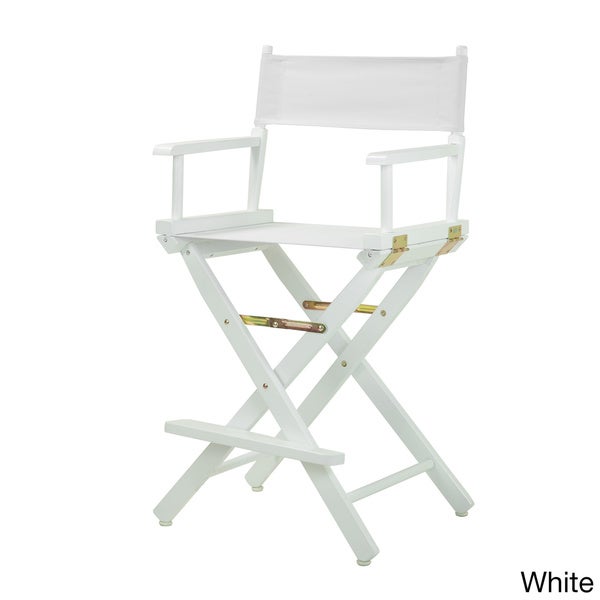 White Frame 24-inch Director's Chair