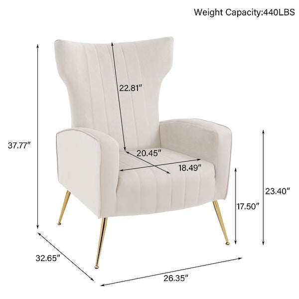 Upholstered Wingback Accent Chair