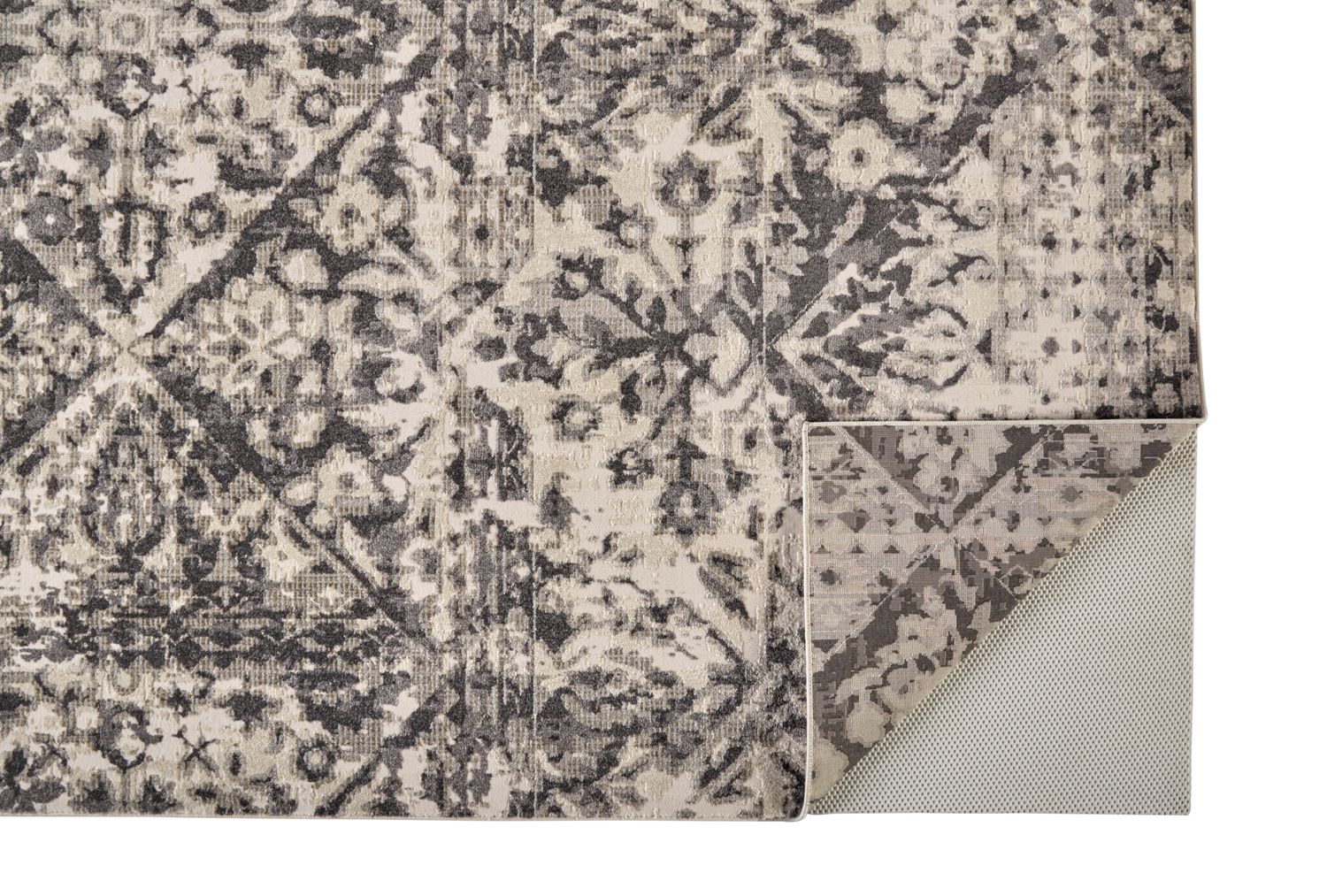 Kiba Gray and Ivory Rug by BD Fine