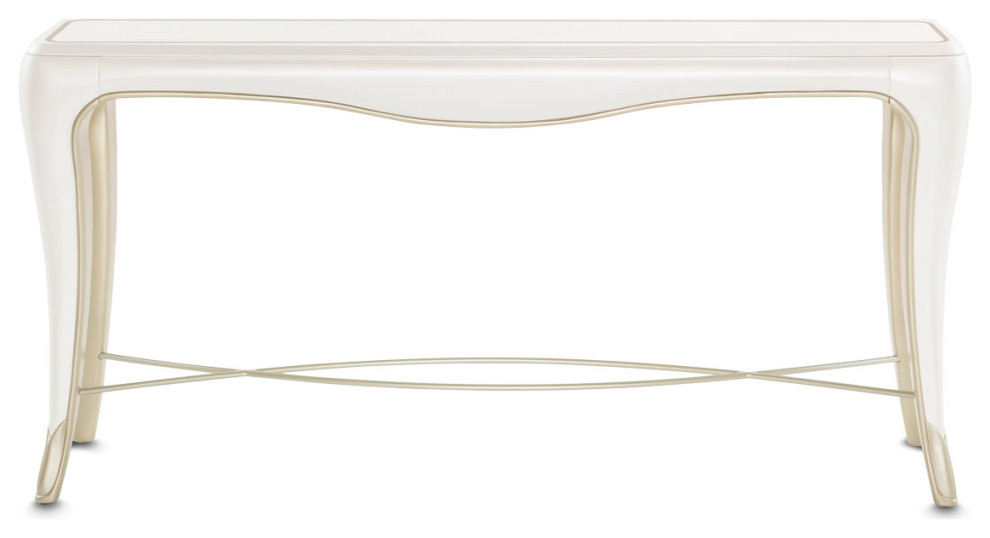 London Place Console Table   Creamy Pearl   Contemporary   Console Tables   by Michael Amini  Houzz