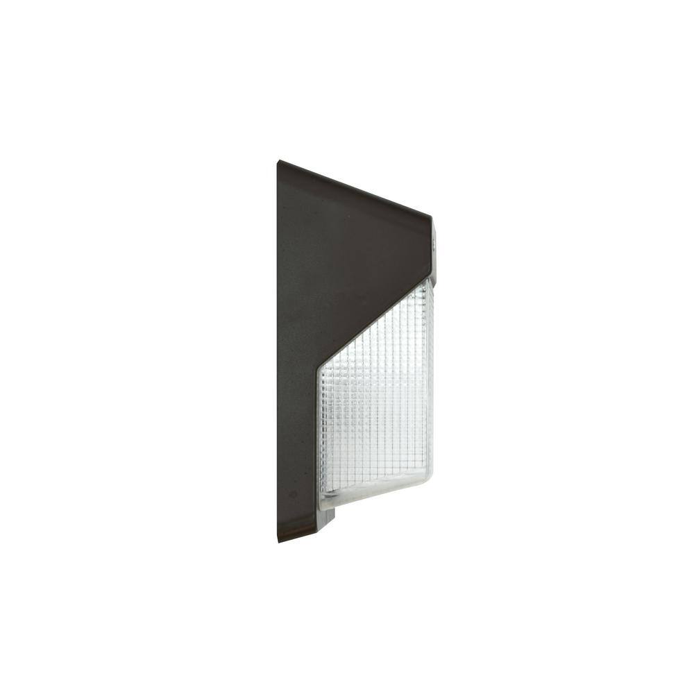 Commercial Electric 150W Equivalent Integrated LED Bronze Outdoor Vertical Wall Pack Over Door Light 3000 Lumens PRWX30-V-PC-4K-BZ