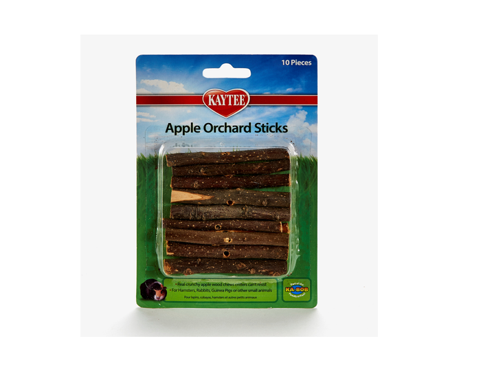 Kaytee Apple Orchard Sticks， 10Count Pack - 100079278