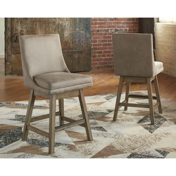 Tallenger Upholstered Swivel Stool (Set of 2)