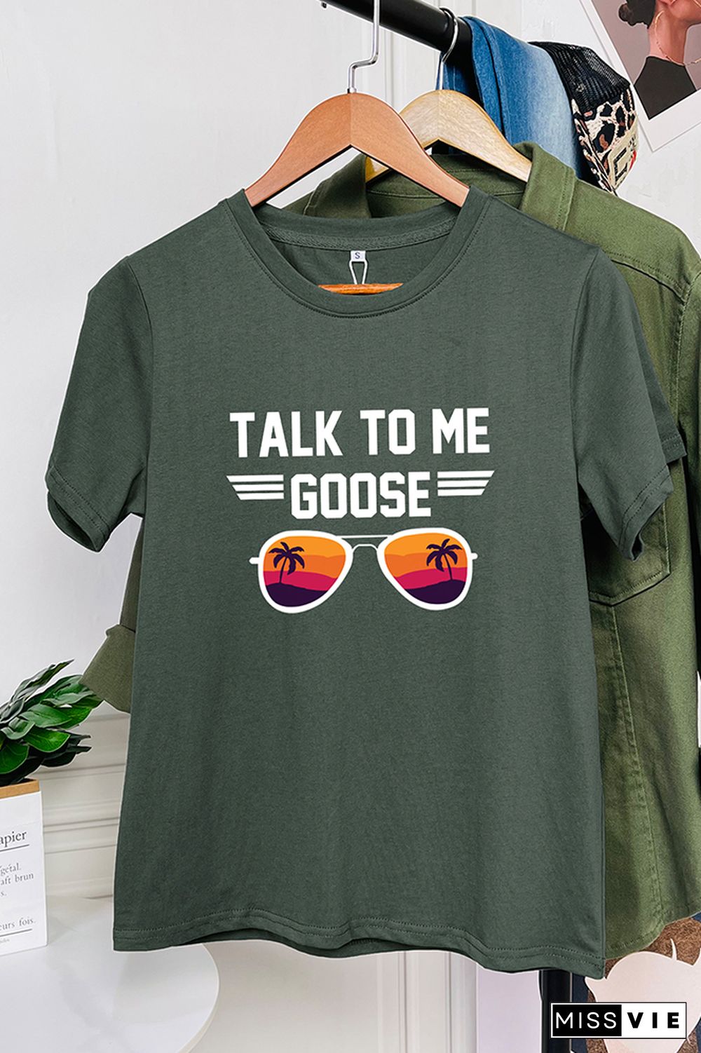 Talk to Me Goose Short Sleeve Graphic Tee Wholesale