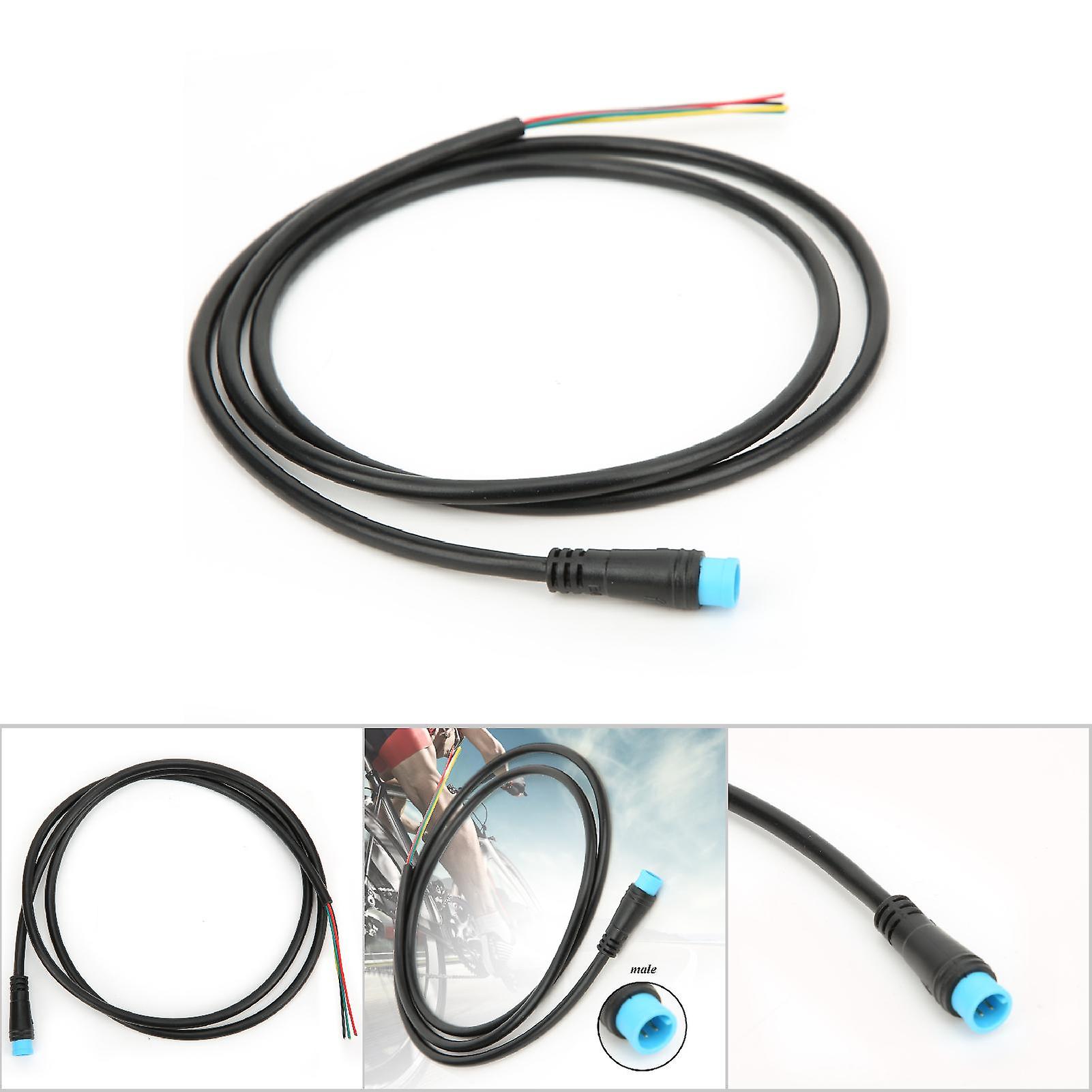 Mixture Material Practical Bicycle 4 Core Signal Cable Bike Lithium Battery Modification Accessory4 Core Male