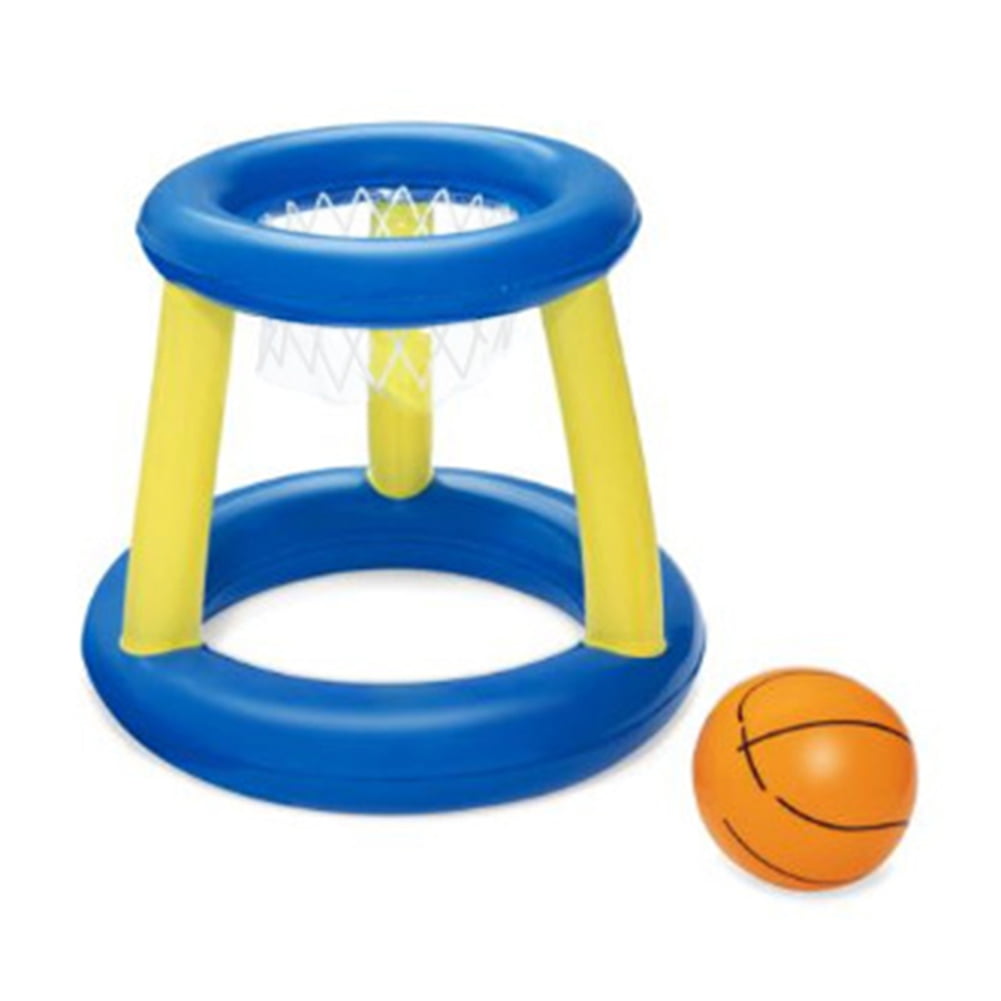 Adult and Children Water Basketball Stand， Inflatable Basketball Hoop with Basketball