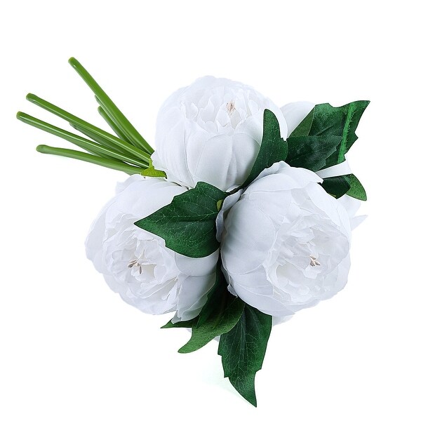 2 Bouquets Silk Roses Artificial Flower Balls 10 Inch