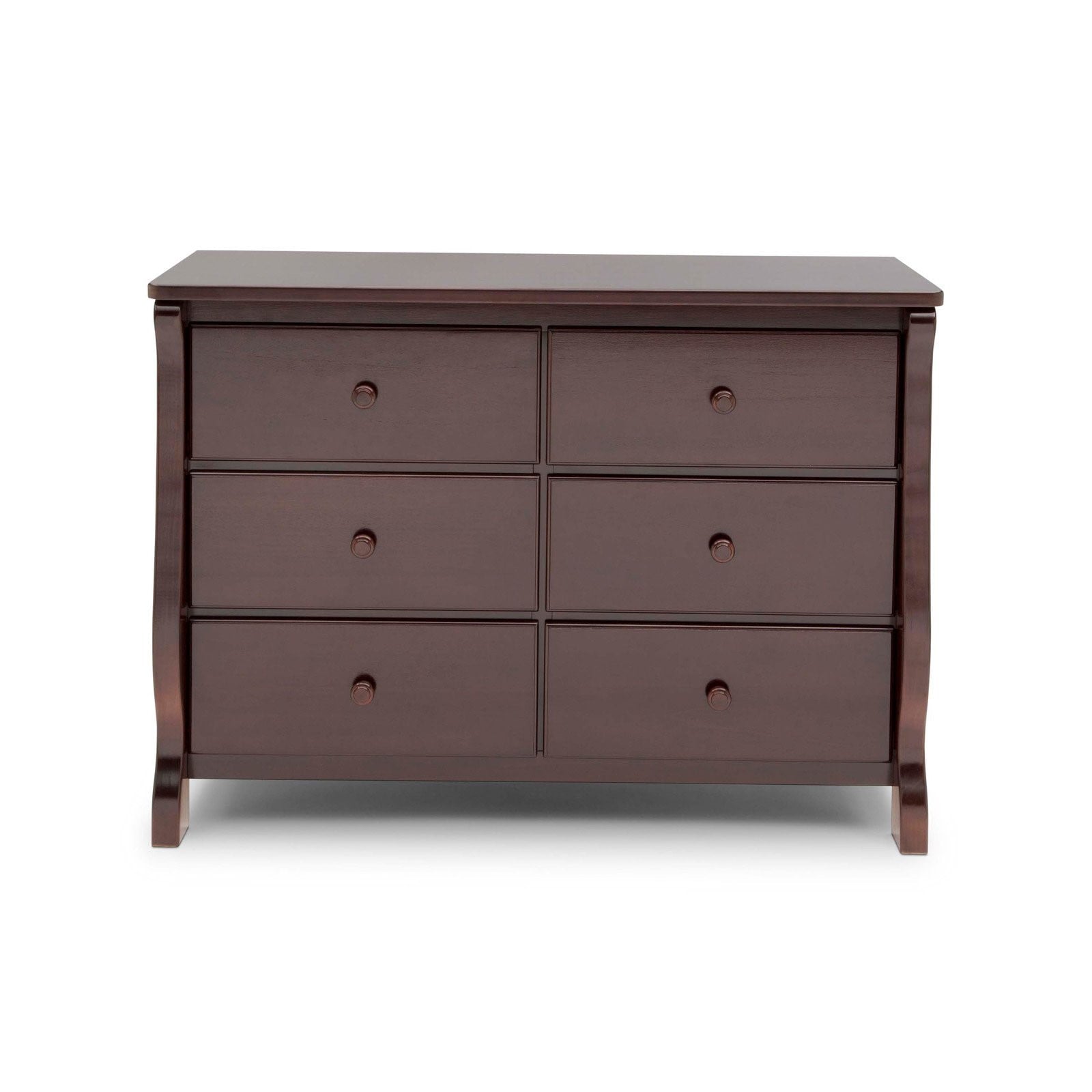 Delta Children 6 Drawer Dresser, Black Cherry