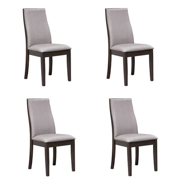 Charleston Upholstered Solid Back Dining Chairs (Set of 4)