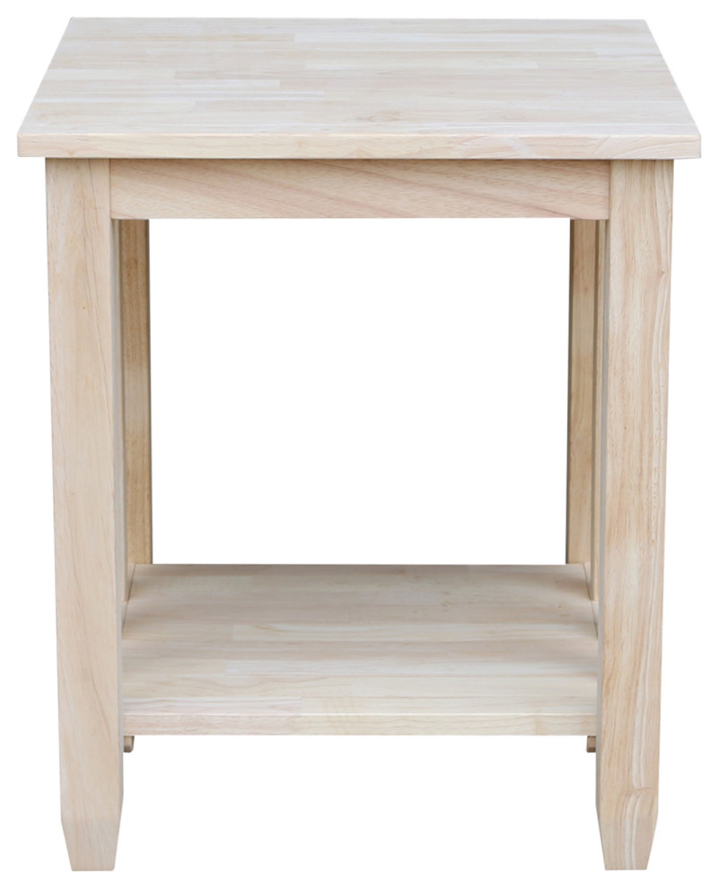 Mission Tall End Table   Craftsman   Side Tables And End Tables   by International Concepts  Houzz